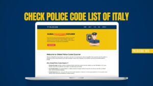 Check Police Code List of Italy