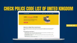 Check Police code list of United Kingdom