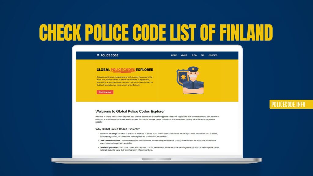 Check Police Code List of Finland