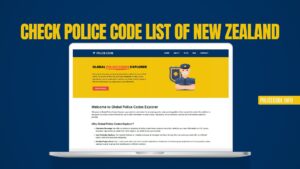 Check Police Code List of New Zealand