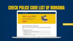 Check Police Code List of Romania