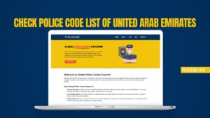 Check Police Code List of United Arab Emirates