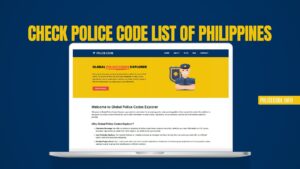 Check Police Code List of Philippines