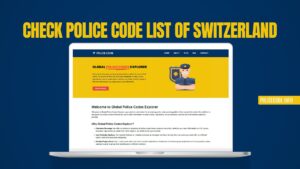 Check Police Code List of Switzerland