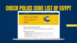Check Police Code List of Egypt