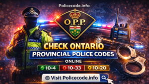 Check Ontario Provincial Police Codes Online