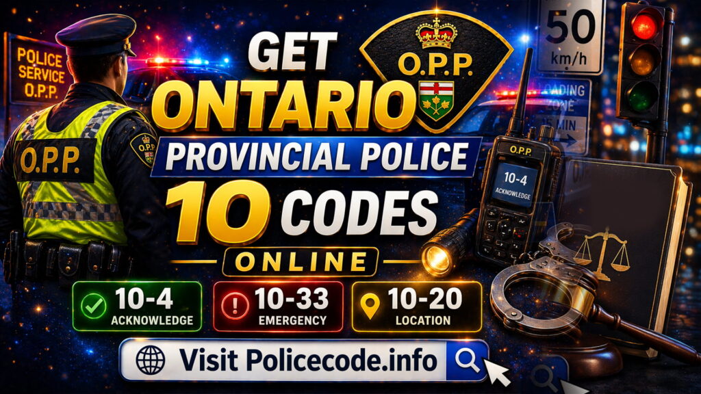 Get Ontario Provincial Police 10 Codes Online