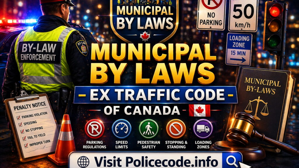 Municipal By Laws - EX Traffic Code of Canada