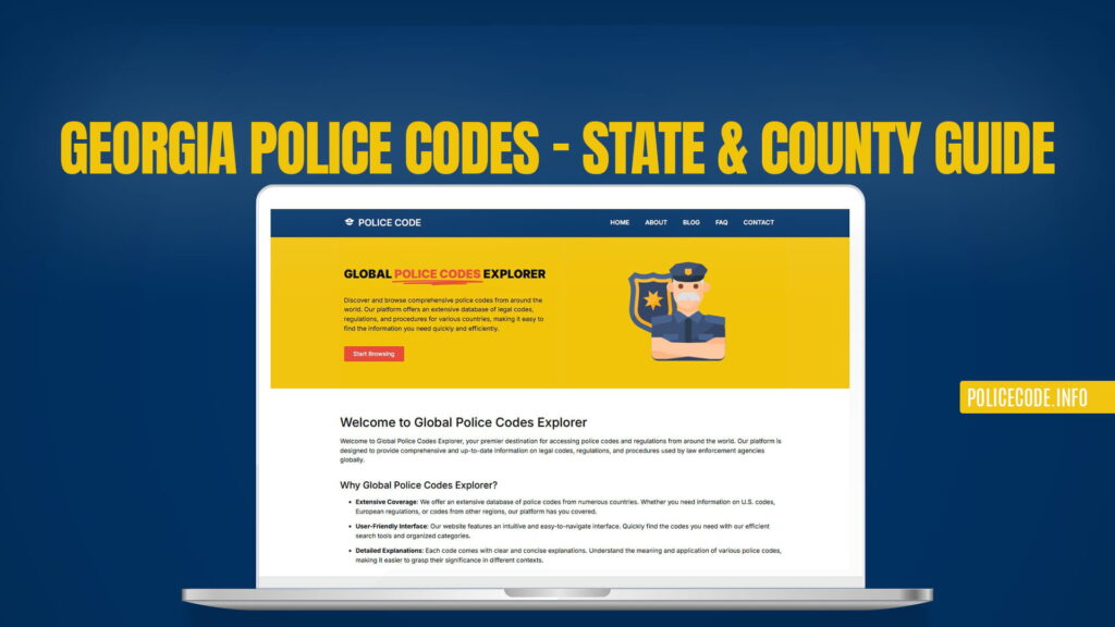 Georgia Police Codes - State & County Guide