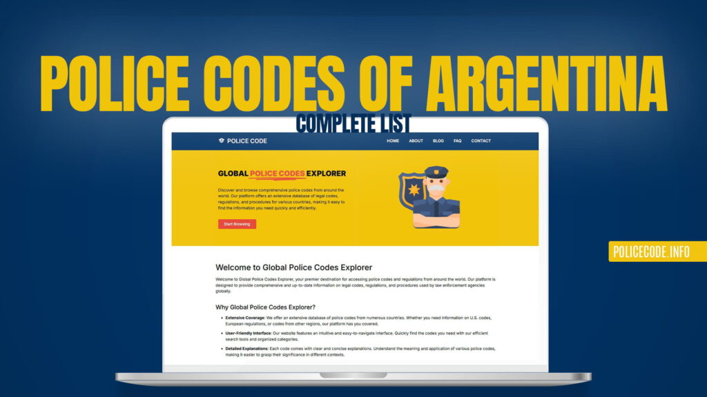 Police Codes of Argentina - Complete List
