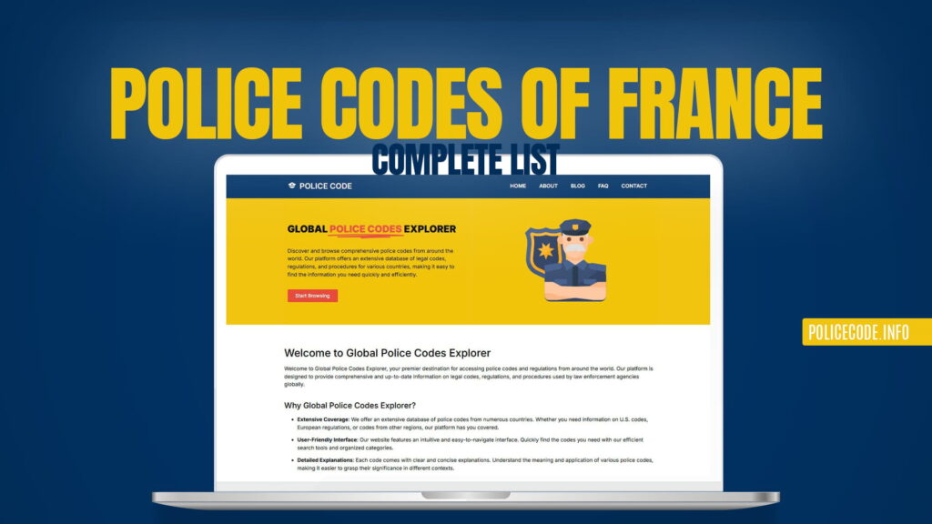 Police Codes of France - Complete List