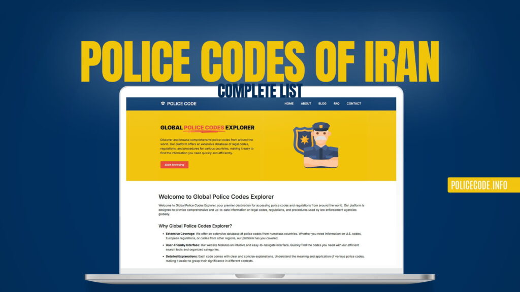 Police Codes of Iran - Complete List