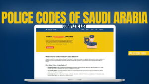 Police Codes of Saudi Arabia - Complete List