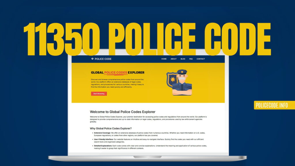 11350 Police Code