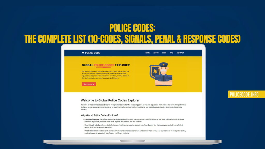 Police Codes The Complete List (10-Codes, Signals, Penal & Response Codes)