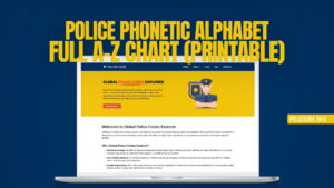 Police Phonetic Alphabet - Full A-Z Chart (Printable)