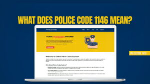 What Does Police Code 1146 Mean?